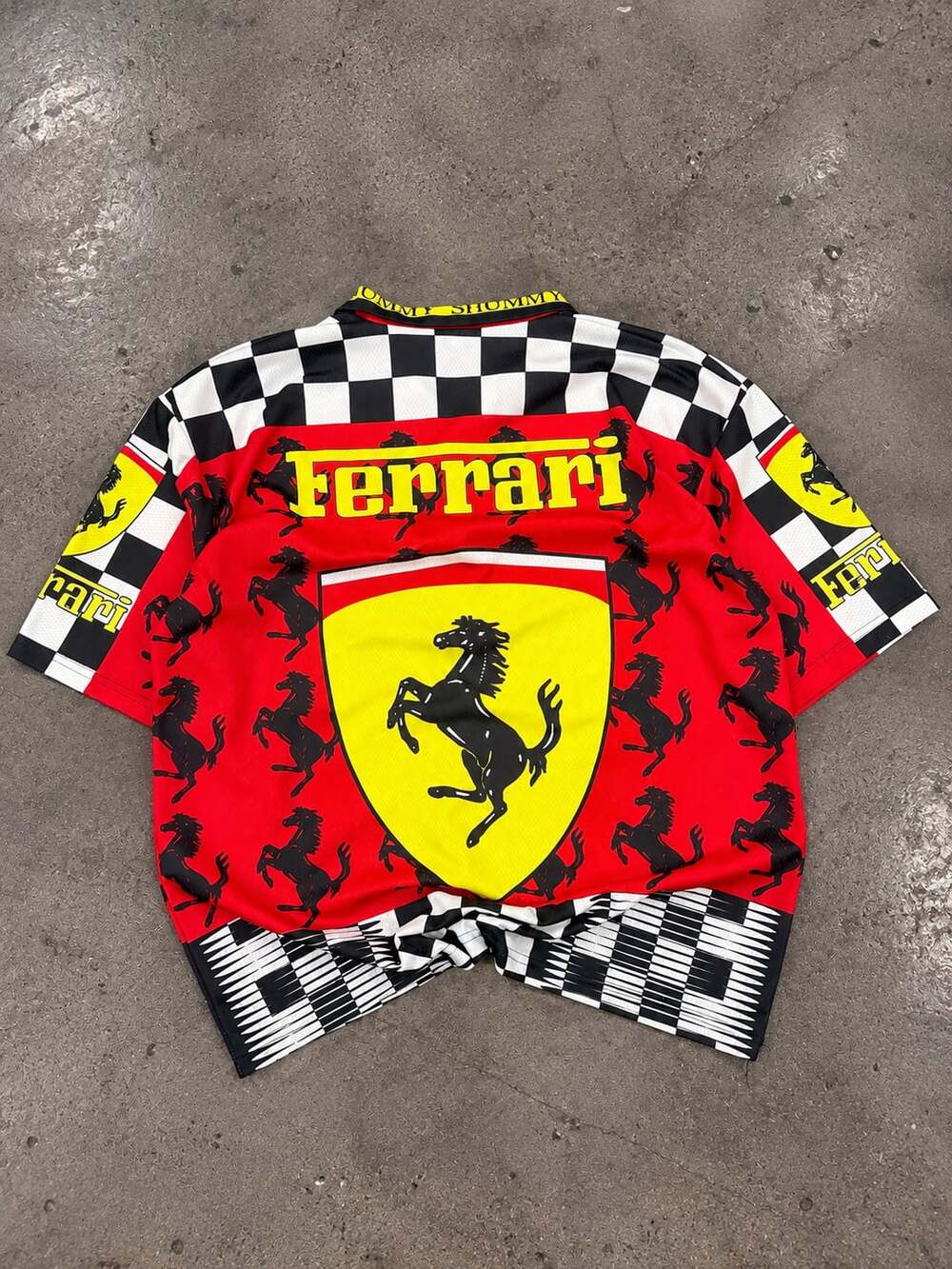 Vintage Ferrari Michael Schumacher Racing Polo Shirt